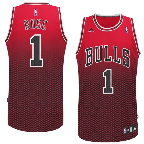 nba chicago bulls 1 rose red[drift fashion]